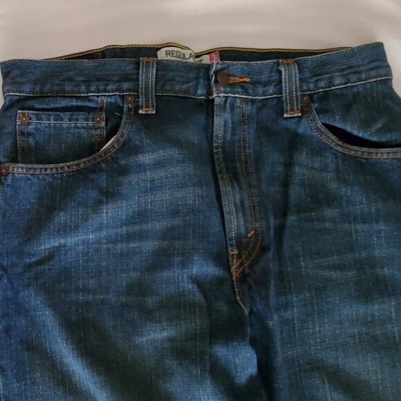 Levi's 505 Men's 34x34 Regular Fit Straight Leg Jeans Actual 17.5x33.5 - Picture 4 of 10